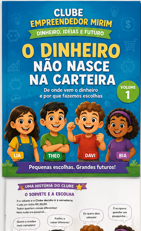 Capa de O Dinheiro Não Nasce na Carteira